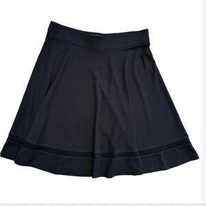 INC International Concepts black skirt mesh hem size small stretch sporty comfy
